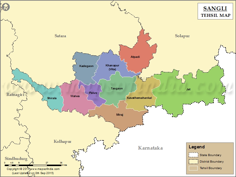 sangli District Map